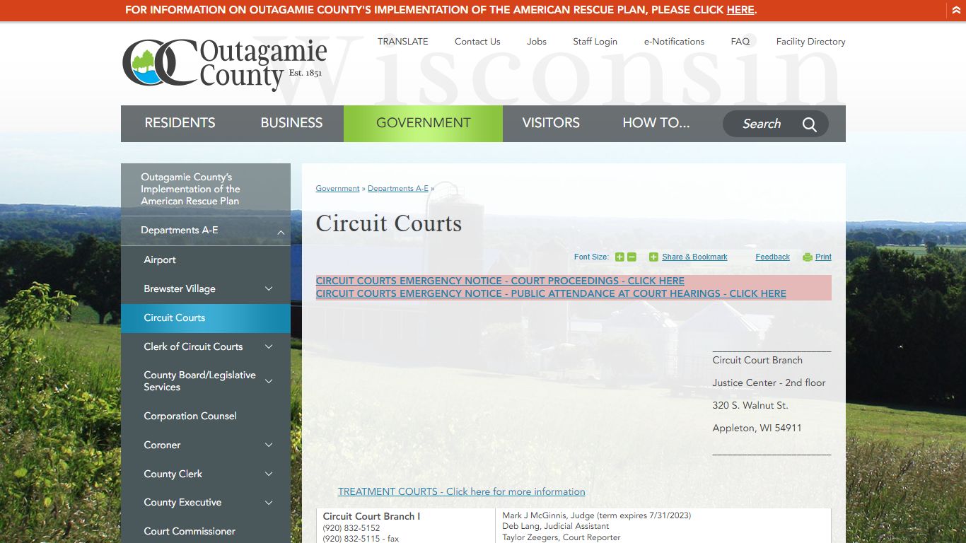 Circuit Courts | Outagamie County, WI